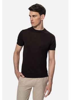 T SHIRT WILLOW BRĄZOWY Z BAWEŁNY ze sklepu Recman w kategorii T-shirty męskie - zdjęcie 186532652