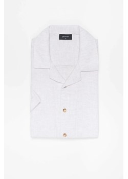 KOSZULA CUBANO 3317 KRÓTKI RĘKAW CUSTOM FIT BEŻOWA Z BAWEŁNY ze sklepu Recman w kategorii Koszule męskie - zdjęcie 186533554