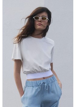 T-SHIRT DAMSKI MIA WHITE ze sklepu Jemiol w kategorii Bluzki damskie - zdjęcie 186535673