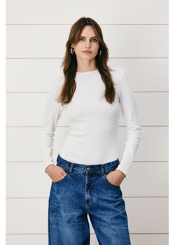 LONGSLEEVE DAMSKI RIB WHITE ze sklepu Jemiol w kategorii Bluzki damskie - zdjęcie 186535892