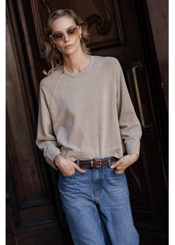 LONGSLEEVE DAMSKI WASHED BEIGE - id: 8376 - marki Jemiol - 186539092 LONGSLEEVE DAMSKI WASHED BEIGE ze sklepu Jemiol w kategorii Bluzy damskie - zdjęcie 186539092
