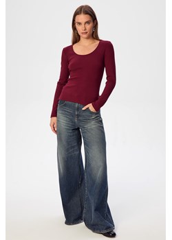BLUZKA LONGSLEEVE RIB BURGUND - id: 8355 - marki Jemiol - 186539264 BLUZKA LONGSLEEVE RIB BURGUND ze sklepu Jemiol w kategorii Bluzki damskie - zdjęcie 186539264