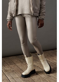 LEGGINSY VEGAN LEATHER MOCCA ze sklepu Jemiol w kategorii Spodnie damskie - zdjęcie 186539454