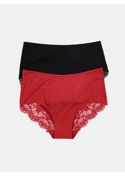 Sinsay - Majtki hipster 2 pack - czerwony - id: 143GF-33X - marki Sinsay - 186540011 Sinsay - Majtki hipster 2 pack - czerwony ze sklepu Sinsay w kategorii Majtki damskie - zdjęcie 186540011