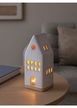 Sinsay - Świecznik świąteczny w kształcie domku - szary ze sklepu Sinsay w kategorii Świeczniki - zdjęcie 186540061