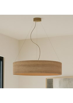 Nowoczesna lampa wisząca LED do salonu PORTO ECO fi - 80 cm - kolor orzechowy ze sklepu Lysne w kategorii Lampy wiszące - zdjęcie 186540112