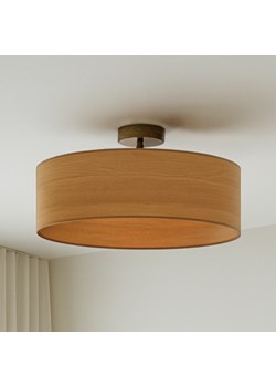 Nowoczesny plafon sufitowy do sypialni WENECJA ECO fi - 50 cm - kolor dąb sonoma ze sklepu Lysne w kategorii Lampy sufitowe - zdjęcie 186540124