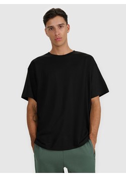 Męski t-shirt z nadrukiem 4F 4FWAW25TTSHM2403 - czarny ze sklepu Sportstylestory.com w kategorii T-shirty męskie - zdjęcie 186540454