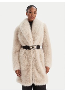 YES LONDON Futro ECO/037 Beżowy Regular Fit ze sklepu MODIVO w kategorii Futra damskie - zdjęcie 186541384