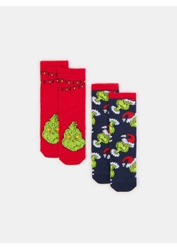 Sinsay - Skarpetki 2 pack Grinch - wielobarwny ze sklepu Sinsay w kategorii Skarpetki dziecięce - zdjęcie 186546954