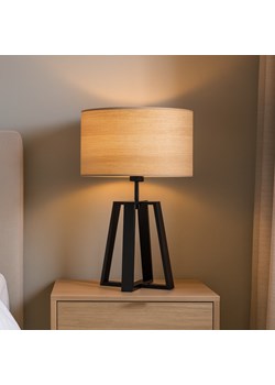 Czarna lampa stołowa do sypialni THOR ECO z designerskim abażurem - id: 6492 - marki Ciekot Partners Sp. Z O. O. - 186547183 Czarna lampa stołowa do sypialni THOR ECO z designerskim abażurem ze sklepu Lysne w kategorii Lampy stołowe - zdjęcie 186547183