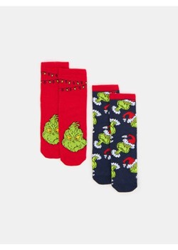 Sinsay - Skarpetki 2 pack Grinch - wielobarwny - id: 898FZ-MLC - marki Sinsay - 186547751 Sinsay - Skarpetki 2 pack Grinch - wielobarwny ze sklepu Sinsay w kategorii Skarpetki dziecięce - zdjęcie 186547751