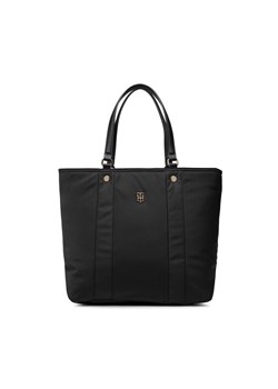 Tommy Hilfiger Torebka My Tommy Tote AW0AW11998 Czarny ze sklepu MODIVO w kategorii Torby Shopper bag - zdjęcie 186548142