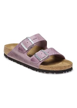 Birkenstock Skórzane klapki &quot;Arizona&quot; w kolorze lawendowym ze sklepu Limango Polska w kategorii Klapki damskie - zdjęcie 186548861
