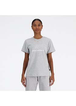 Koszulka damska New Balance WT41816AG – szara ze sklepu New Balance Poland w kategorii Bluzki damskie - zdjęcie 186549404