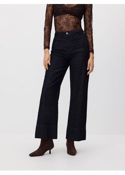 Reserved - Jeansy wide leg z wysokim stanem - szary ze sklepu Reserved w kategorii Jeansy damskie - zdjęcie 186549931