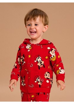 Sinsay - Bluza rozpinana z kapturem Mickey Mouse - czerwony - id: 042FX-33X - marki Sinsay - 186551242 Sinsay - Bluza rozpinana z kapturem Mickey Mouse - czerwony ze sklepu Sinsay w kategorii Bluzy chłopięce - zdjęcie 186551242