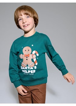 Sinsay - Bluza z motywem świątecznym - green spruce - id: 926GL-75X - marki Sinsay - 186551383 Sinsay - Bluza z motywem świątecznym - green spruce ze sklepu Sinsay w kategorii Bluzy chłopięce - zdjęcie 186551383