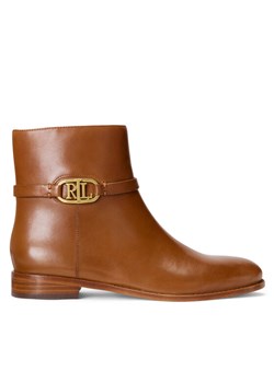 Lauren Ralph Lauren Botki 802912273002 Brązowy ze sklepu MODIVO w kategorii Botki - zdjęcie 186553873