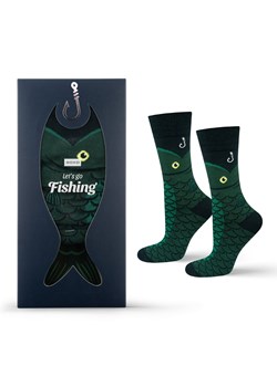 Skarpetki Let's Go Fishing - id: 24327 - marki SOXO - 186554474 Skarpetki Let's Go Fishing ze sklepu Sklep SOXO w kategorii Skarpetki męskie - zdjęcie 186554474