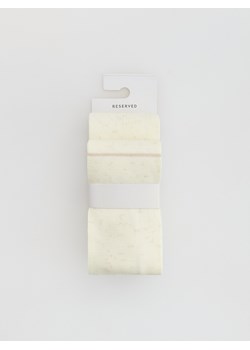 Reserved - Rajstopy z ociepleniem 2 pa - złamana biel ze sklepu Reserved w kategorii Rajstopy dziecięce - zdjęcie 186555393