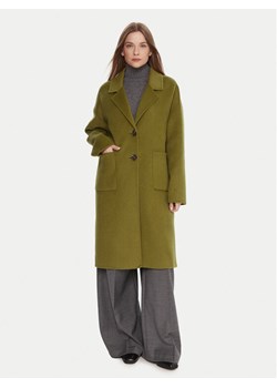 United Colors Of Benetton Płaszcz wełniany 28F7DN082 Zielony Regular Fit ze sklepu MODIVO w kategorii Płaszcze damskie - zdjęcie 186555871
