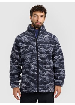 Polar sherpa rozpinany ze stójką uniseks 4F 4FWAW25TFLEU352 - granatowy ze sklepu Sportstylestory.com w kategorii Bluzy damskie - zdjęcie 186558170
