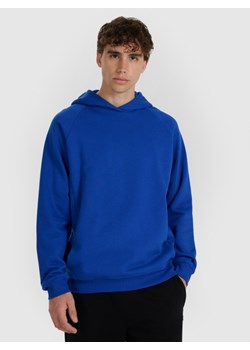 Męska bluza nierozpinana bez kaptura 4F 4FWAW25TSWSM1946 - niebieska ze sklepu Sportstylestory.com w kategorii Bluzy męskie - zdjęcie 186558362