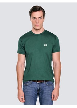 Koszulka męska z haftem na piersi zielona Keral 304 ze sklepu Big Star w kategorii T-shirty męskie - zdjęcie 186558511