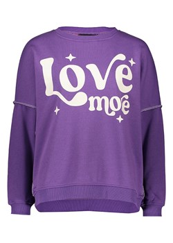miss goodlife Bluza &quot;Love more&quot; w kolorze fioletowym ze sklepu Limango Polska w kategorii Bluzy damskie - zdjęcie 186560384