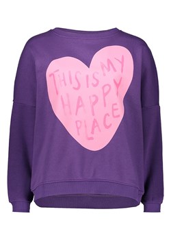 miss goodlife Bluza &quot;This is my happy place&quot; w kolorze fioletowym ze sklepu Limango Polska w kategorii Bluzy damskie - zdjęcie 186560390