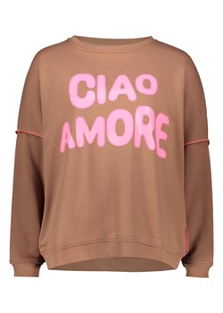 miss goodlife Bluza &quot;Ciao Amore&quot; w kolorze jasnobrązowym ze sklepu Limango Polska w kategorii Bluzy damskie - zdjęcie 186560394