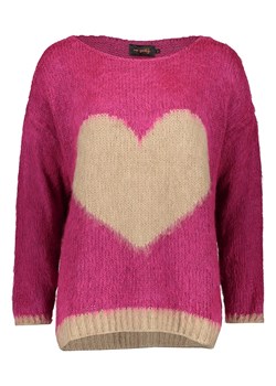 miss goodlife Sweter &quot;Heart&quot; w kolorze beżowo-różowym ze sklepu Limango Polska w kategorii Swetry damskie - zdjęcie 186560412