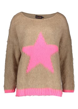 miss goodlife Sweter &quot;Star&quot; w kolorze beżowo-jasnoróżowym ze sklepu Limango Polska w kategorii Swetry damskie - zdjęcie 186560420