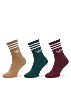 Skarpety długie adidas 3-Stripes JZ4945 Kolorowy ze sklepu eobuwie.pl w kategorii Skarpetki męskie - zdjęcie 186561721