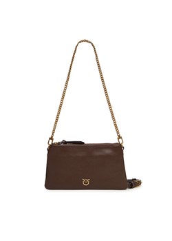 Torebka PINKO Double Mini Al 25-26 PLTT 105359 A0QO Brązowy ze sklepu eobuwie.pl w kategorii Listonoszki - zdjęcie 186561833