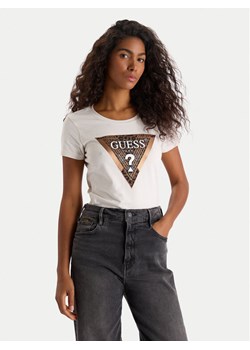 Guess T-Shirt W5BI28 J1314 Biały Slim Fit ze sklepu MODIVO w kategorii Bluzki damskie - zdjęcie 186562772