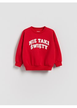 Reserved - Bluza z aplikacją - czerwony - id: 034FK-33X - marki Reserved - 186563114 Reserved - Bluza z aplikacją - czerwony ze sklepu Reserved w kategorii Bluzy chłopięce - zdjęcie 186563114