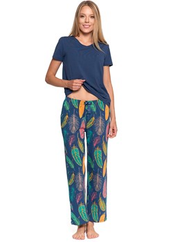 Piżama Moraj PDD4600-016 navy ze sklepu kontri.pl w kategorii Piżamy damskie - zdjęcie 186565284