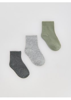Reserved - Skarpetki 3 pack - jasnozielony ze sklepu Reserved w kategorii Skarpetki dziecięce - zdjęcie 186565451