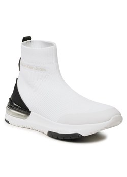 Sneakersy Calvin Klein Jeans Sporty RunComfair High/Low Freq YM0YM00631 Biały ze sklepu eobuwie.pl w kategorii Buty sportowe męskie - zdjęcie 186566573
