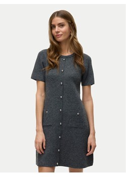 Vero Moda Sukienka dzianinowa Johanna 10333908 Szary Standard Fit ze sklepu MODIVO w kategorii Sukienki - zdjęcie 186567300