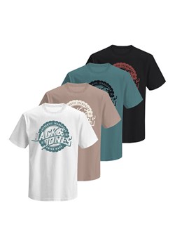 Jack & Jones Komplet 4 t-shirtów Blubaron 12291659 Kolorowy Regular Fit ze sklepu MODIVO w kategorii T-shirty męskie - zdjęcie 186567363