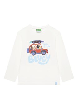 United Colors Of Benetton Bluzka 3I1XG10KH Biały Regular Fit ze sklepu MODIVO w kategorii T-shirty chłopięce - zdjęcie 186569891