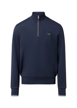 Fred Perry Męska bluza nierozpinana Mężczyźni Bawełna granatowy jednolity ze sklepu vangraaf w kategorii Bluzy męskie - zdjęcie 186570430