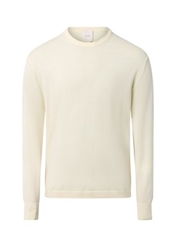 Calvin Klein Męski wełniany sweter Mężczyźni écru jednolity ze sklepu vangraaf w kategorii Swetry męskie - zdjęcie 186570441