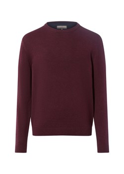 Finshley & Harding Sweter z zawartością kaszmiru Mężczyźni Bawełna bordowy marmurkowy ze sklepu vangraaf w kategorii Swetry męskie - zdjęcie 186570470