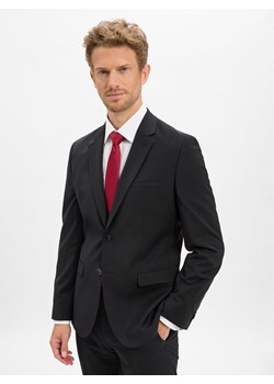 HUGO Męska kurtka modułowa -Arti Mężczyźni Super Slim Fit czarny jednolity ze sklepu vangraaf w kategorii Marynarki męskie - zdjęcie 186570480
