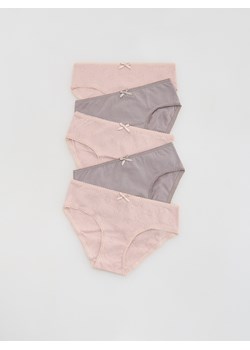 Reserved - Bawełniane majtki 5 pack - brudny róż ze sklepu Reserved w kategorii Majtki dziecięce - zdjęcie 186571653
