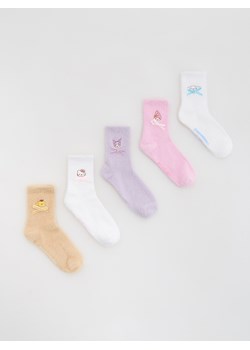 Reserved - Bawełniane skarpetki Hello Kitty 5 pack - wielobarwny - id: 846GX-MLC - marki Reserved - 186571671 Reserved - Bawełniane skarpetki Hello Kitty 5 pack - wielobarwny ze sklepu Reserved w kategorii Skarpetki dziecięce - zdjęcie 186571671